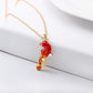 Fashion Creative Items Ocean Series Starfish Pearl Personality Seahorse Pendant Necklace