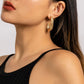 Jewelry simple C-shaped irregular pockmark earrings femininity business cold geometric earrings
