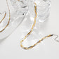Net Red Titanium Steel Jewelry 18K Gold Silver Rose Gold Three-strand Snake Chain Winding Necklace Female