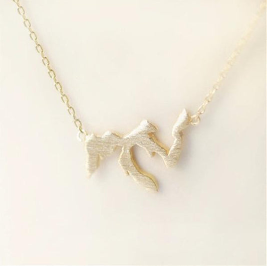 Explosive Jewelry Great Lakes Michigan Map Necklace Ladies Pendant