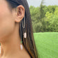 Jewelry Creative Imitation Crystal Tassel Elf Earring Female Simple Single Chain Star Earrings