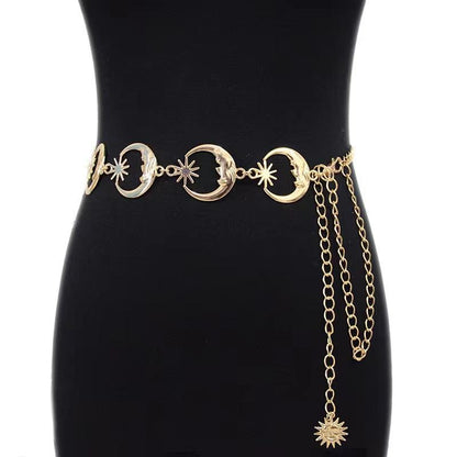 Jewelry Layered Metal Waist Chain Dress Belt Fashion Navel Chain Body Corset Body Chain