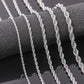 Fashion Stainless Steel Twist Chain Necklace Hipster Simple Fashion Titanium Steel Jewelry