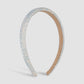 F4153TikTok simple fine edge texture fabric headband sponge sweet net red headband