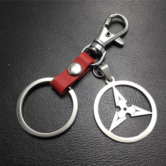 Overwatch Dart Titanium Steel Pendant Leather Keychain Bag Luggage Sign Game Peripherals
