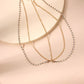 Bohemian Fan Metal Tassel Chain Rhinestone Headband Headdress Hair Band Head Chain