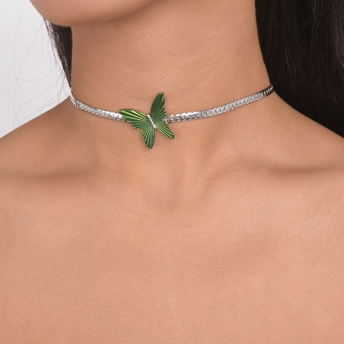 1724 jewelry sexy modern butterfly choker necklace temperament sweet niche geometric necklace