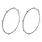 E1457 Exaggerated Circle Earrings Claw Chain Rhinestone Trendy Earrings Hip Hop Night Shining Big Earrings