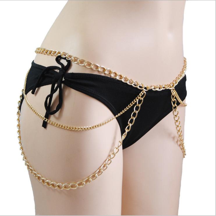 Accessories Fashion Sexy Waist Chain Multilayer Metal Body Chain Popular Hot Style Body Chain For Women