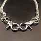 Jewelry Geometric Ring Thick Chain Stitching Necklace Exaggerated Personality Keychain Punk Hip-Hop Necklace