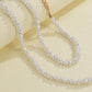 Fashion Baroque Irregular Imitation Pearl Waist Chain Women's Holiday Geometric Chain Single Layer Body Chain