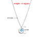 Jewelry micro-inlaid blue fantasy planet pendant necklace women's fashion full diamond temperament simple necklace
