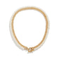 Jewelry Temperament Cold Imitation Pearl Beaded Necklace Simple Versatile Metal Chain Necklace Female