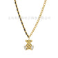 Letter printing Love clavicle chain bear necklace hip-hop male trendy punk couple sweater chain female sweater sweater chain