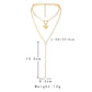 Jewelry Personality Mesh Chain Love Angel Wings Clavicle Necklace Fashion Multilayer Tassel Necklace