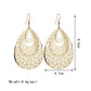 Popular Fashion Jewelry Exaggerated Quality Hollow Water Drop Earrings Earrings
