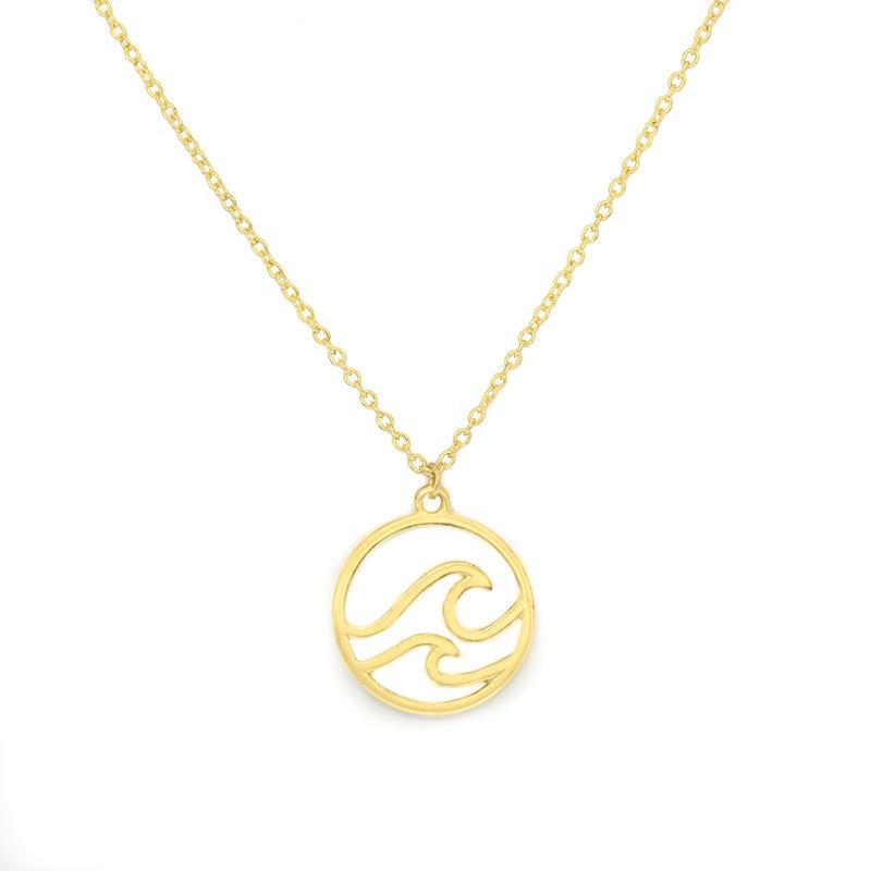 Popular Jewelry Lightning Wave Necklace Women's Pendant