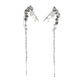 Retro temperament no ear piercing flower tassel ear bone clip female small crowd simple and irregular leaves branches and tendrils ear hanging