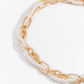 Jewelry Retro Personality Pearl Chain Wrapping Necklace Fashion Simple Geometric Clavicle Necklace Women