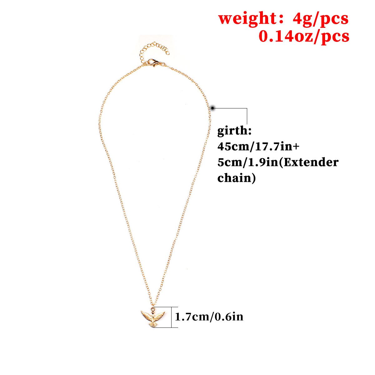 Jewelry Geometric Simple Eagle Necklace Female Fashion Trend Personality Necklace Clavicle Chain