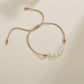 Accessories Fashion Pearl Anklet Vintage Wax Rope Braided Foot Jewelry