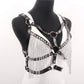 C271 Exaggerated Rock Body Chain PU Chain Tassel Sexy Hot Bundle Strap Bra Accessories Female