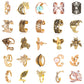 No pierced earrings simple retro C-shaped ear clip personality leaf ear bone clip cartilage U-shaped earrings