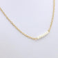 Pearl necklace single row one word pearl choker clavicle chain