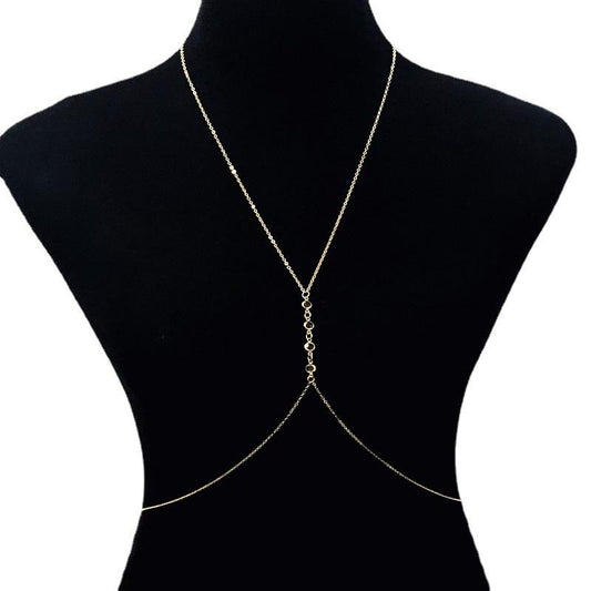 Jewelry Sexy Crystal Body Chain Simple Street Shooting Jewelry Beach Bikini Body Chain Accessories