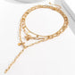 Jewelry Geometric Tassel Sequins Versatile OT Buckle Necklace Simple Pearl Pendant Long Necklace Women