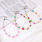 Fashion trend net red imitation pearl soft pottery flower clavicle chain ins a variety of fruit necklace