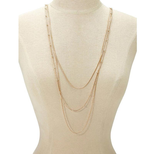 Jewelry Multilayer Bead Chain Elegant Ball Layer Necklace Sweater Chain Trend Necklace