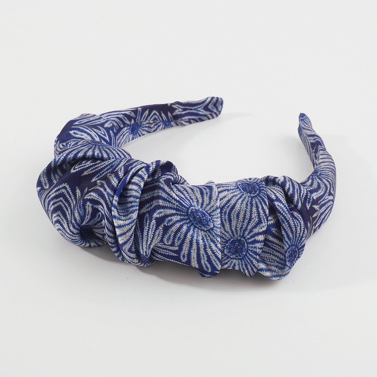 F4483 tribal ethnic color folded headband high skull top show face small net red striped headband hairpin