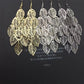 Hollow out leaf string ladies exaggerated long earrings earrings exaggerated earrings Christmas trinkets