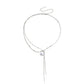 Jewelry crystal circle double stacked clavicle chain light luxury versatile high-end pendant necklace