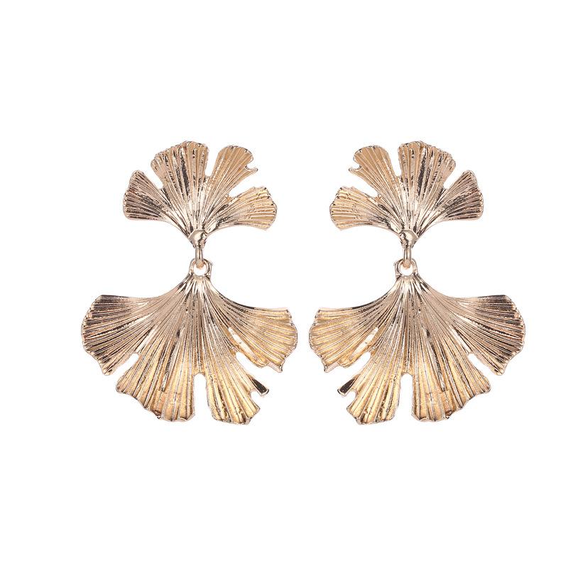 Earrings Personality Flowers Ginkgo Leaf Earrings Ethnic Creative Versatile Retro Earrings Earrings