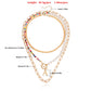Accessories Bohemian imitation pearl rice bead fish line hand-woven necklace female flat snake chain ins
