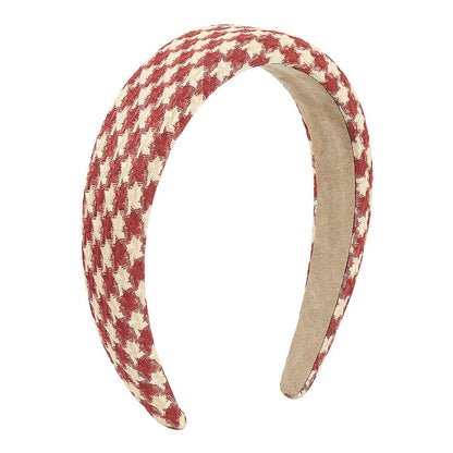 F4955 simple personality pattern hit color geometric headband sponge price high pressure hair elegant outer hair hoop female
