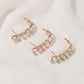 Earrings Temperament Water Drop Tassel Earrings Mori Crystal Zircon Ear Clip Ear Studs Integrated Earrings