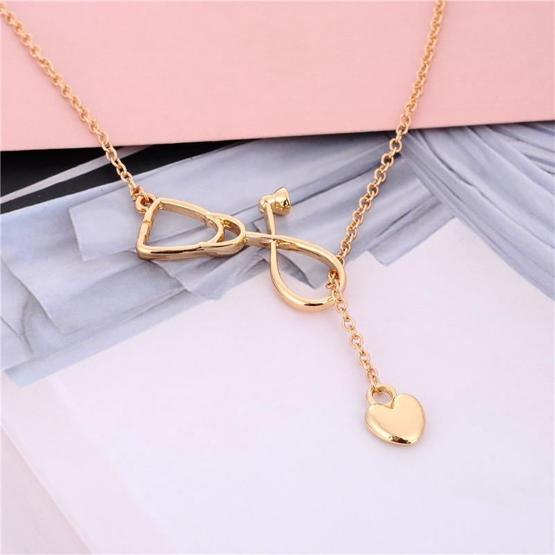 Accessories creative personality doctor love stethoscope pendant necklace nurse doctor necklace electrocardiogram