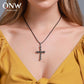 Cross Necklace Retro Trend Skull Necklace Gothic Necklace for Men and Women Halloween Accessories