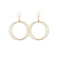 Fashion large metal ring buckle multi-layer hoop earrings night trend earrings exaggerated earrings