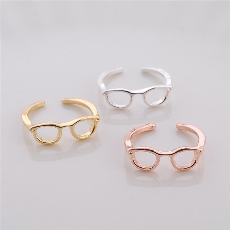 Exclusively for fashion personality hollow half opening adjustable glasses ring women's jewelry