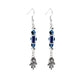Jewelry Retro Ethnic Bergamot Eyes Tassel Earrings Simple Beaded Punk Long Earrings
