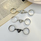 Fashion Chain Stitching Magnetic Love Ring Simple Adjustable Opening Plain Circle Ring Couple Ring