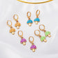 Ins cute drop earrings colorful alien flowers mushroom gossip earrings simple earrings