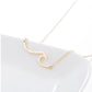 Long Wave Necklace Beautiful Wave Pendant Clavicle Chain Beach Surfer 19 Years Explosion