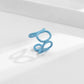Jewelry creative color hollow sweet cool geometric ring female punk round metal opening jewelry