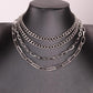 Fashion and popular multi-layer sweater chain personality thick chain necklace trendy women's necklace