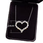 Fashion Simple Ladies Heart Shape Diamond Pendant Necklace Jewelry